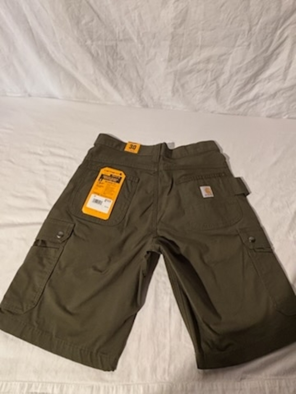 Carhartt Men's Olive Green Cargo Work Shorts - Picture 2 of 4